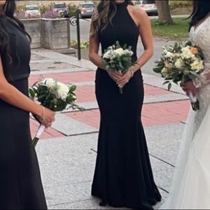 Black lulus maxi dress size XS